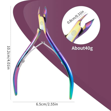Colorful Nail Cuticle Nipper Clipper 1 Pcs Colorful Scissor Plier Dead Skin Remover Clear Nail Art Tool for Beauty Salon