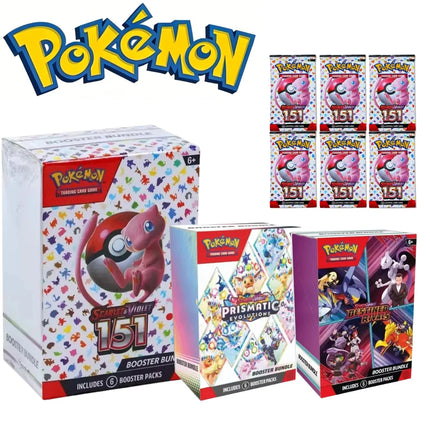 Pokémon Card v10 Booster bundle Destined Rivals Prismatic Evolutions Scarlet Violet 151 English ME01 Booster Cards Toy Gifts