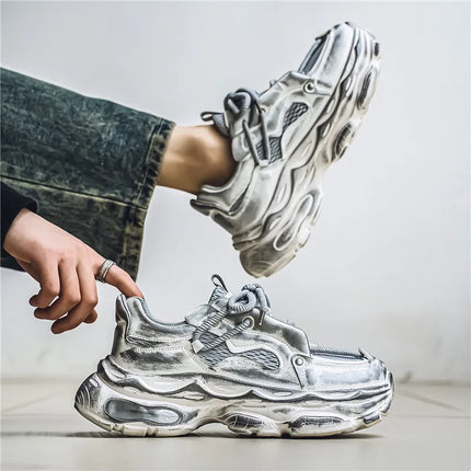 Platform Sneakers Men Breathable Casual Shoes For Men Summer Sport Shoes Male Street Style Shoes Male