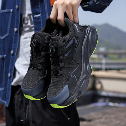 Rotating Button Steel Toe Safety Shoes for Men Lightweight Work Sneakers Puncture Proof Work Shoes Coustruction Safety Shoes