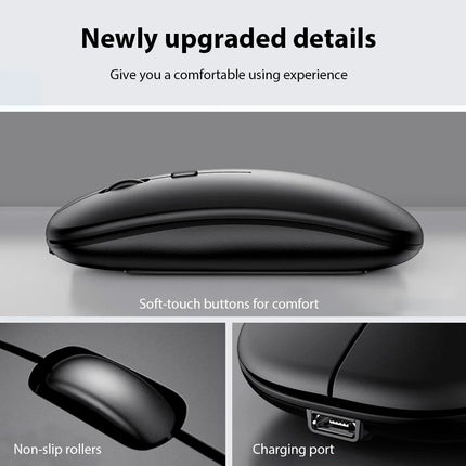 Bluetooth Wireless Keyboard With Mouse Portable Mini Rechargeable Keyboard For Ipad Tablet Android Ios Windows - product imag