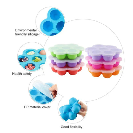 Reusable Gel Silicone Molds for Baby Food, Freezer Tray, Snack Freezer Storage Box, Pastry and Pastry Silicone Molds, 1Pc