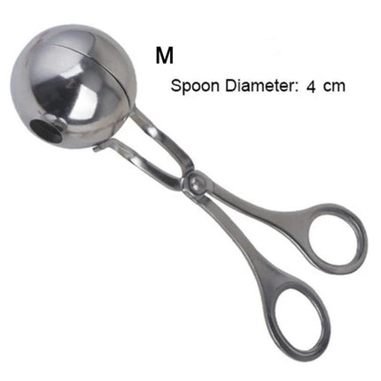 Meat Ball Maker Tool Stainless Steel Clip Round Rice Ball Shaper Spoon Meatball Making Mold Non Stick Stuffed - product image