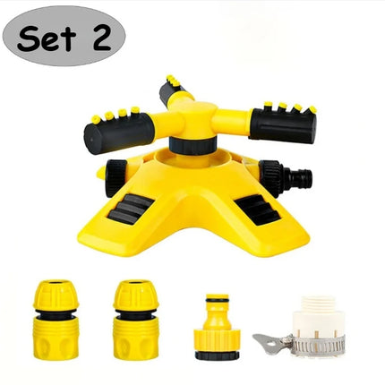 Automatic Rotating Water Sprinkler for Garden Lawn Irrigation 360 Degree Yard Coverage Sprayer Outdoor Plant Watering Tool