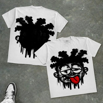 Harajuku Letter Graphic T Shirts Y2k Tops Men Women High Street Oversized T Shirt Pro Choice Streetwear Vintage Tee Clothing