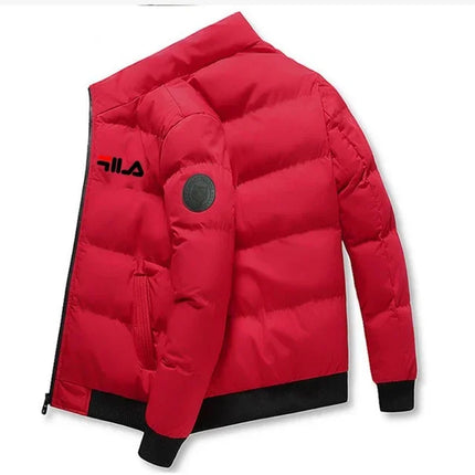 New 2026 Autumn/winter Men's Short Jacket, Fashionable Outdoor Casual Stand-up Collar Zipper Men's Cotton-padded Jacket