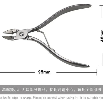 High quality Nail Art Tool Nail Cuticle Nippers Clipper Edge Cutter Shear Manicure Trimmer Scissor JX001