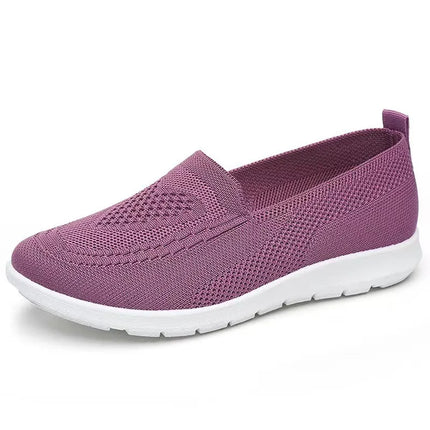 Comfortable casual women's shoes spring and summer breathable fabric uppers solid colors low-cut design soft and outdoor walking