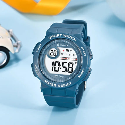 OHSEN Kids Sport Watches 30M Waterproof Pink Silicone Electronic Wristwatch Stopwatch Children Digital Watch For Boys Girls