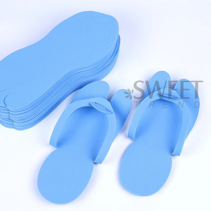 10 Pairs SPA Disposable EVA Nail Slippers Portable Lightweight Flip-flops Foldable Soft Slippers Salon Hotel Pedicure Supplies