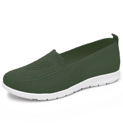 Comfortable casual women's shoes spring and summer breathable fabric uppers solid colors low-cut design soft and outdoor walking