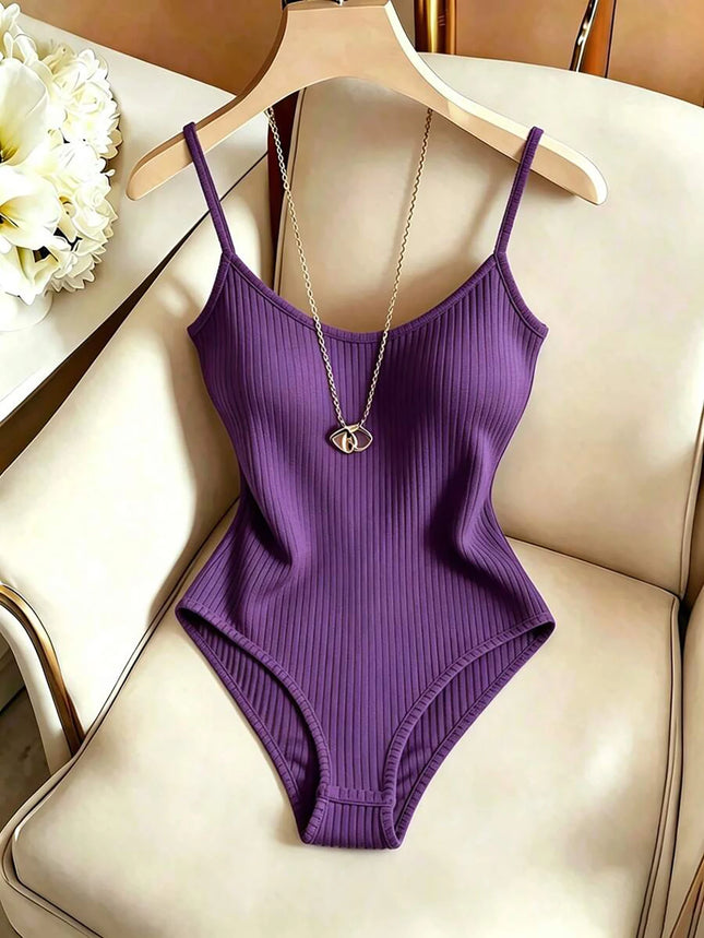 Sleeveless Knit Bodysuit Hot Summer Sexy Bodycon Off Shoulder Halter Tops Casual Street Bodice For Women - product image 7