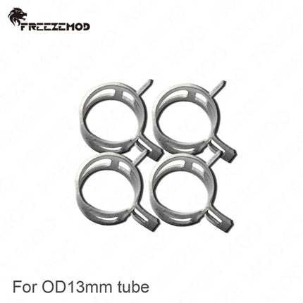 4pcs/lot Soft Pipe Clamp Buckle Water Cooling Hose Tube Clamps Spring Type Flexible Tightened Anti Leak 10/12/13/16mm pipe clamp