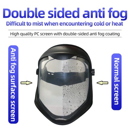 Full face protective mask Anti-fog screen riding sand protection sunblock sanding cutting mask
