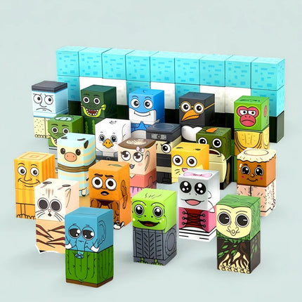 94pcs children's magnetic building blocks - Brainrot character DIY toys and Tung Sahur&Turarero STEM educational creativity