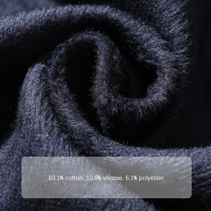 Thick Vintage Jeans Men's Winter Straight Warm Fleece Baggy Thermal Denim Trousers Fashion Korean Wide Male Plush Pants
