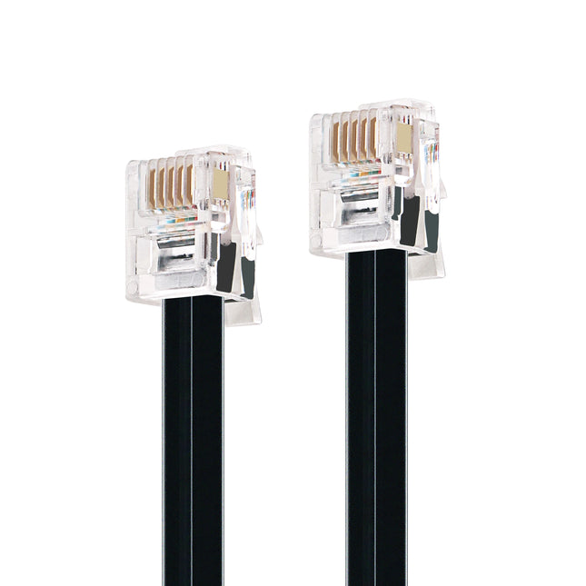 RJ11 RJ12 6P6C Reverse Rollover Stecker Modulares Datenkabel kompatibel mit Ioptron iEQ30 Autoguiding ST-4 ST4 Auto Guide Kamera