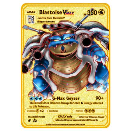 Pokemon Cards Flash Metal V EX GX Mega Card Pikachu Charizard Golden Vmax Card Collection Gift Kids Game Collection Cards