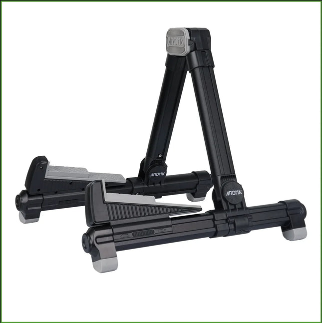 Foldable Aluminum Guitar Stand - Adjustable Floor Stand for All Types of Guitars Bass Ukulele Violin Banjo, Easy to Carry,Sturdy