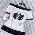WHITE / L