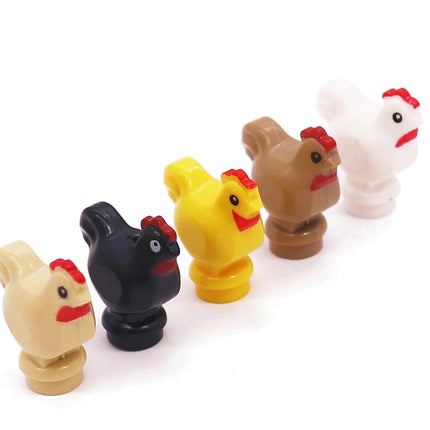 MOC Animal Scene Building Blocks Cats Dogs Sheep Pigs Chickens Eagle Parrots Dolphin Zoo Fram Accessories DIY Toys Bricks T14