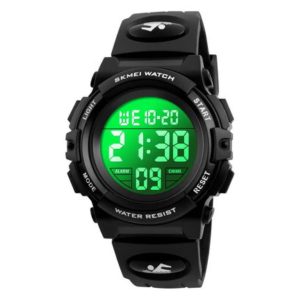 SKMEI 1266 Children's Watches for Boy Girl Color LED Display Digital Alarm Clock Waterproof Sports Kids Wristwatches 1548 Reloj