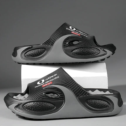 Summer New Design Men's Massage Slippers Indoor Outdoor Sandals Beach Men Casual Shoes EVA Soft Slides Male Couple House Slipper