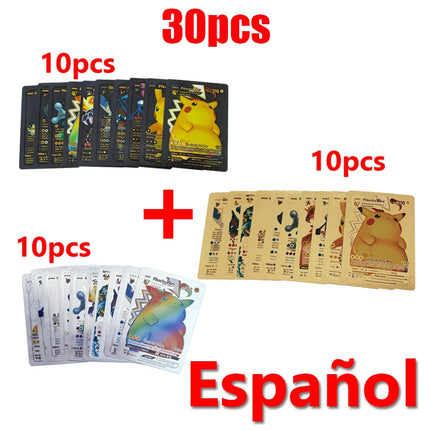 81-36Pcs Pokemon Cards German Spanish French English Vmax GX Energy Card Pikachu Rare Collection Battle Trainer Boys Gifts Toys