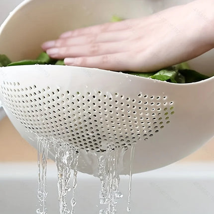 1 Piece Of Rice Drainage Basket Rice Filter Fruit And Vegetable Drainage Sieve Kitchen Supplies Small Tools - product image f