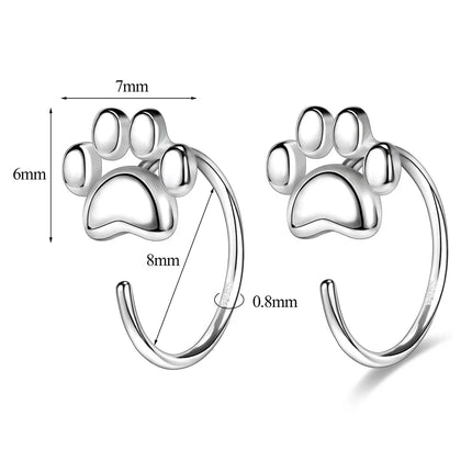 ZEMO 20G 2PCS 999 Sliver Hoop Earring Gold Plated Heart Round Ear Hoop Zircon Opening Huggies Piercings Girls Cute Circle Rings