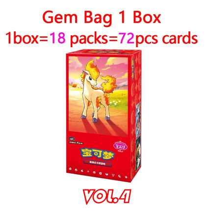 Original Pokemon Game Pack Cards Gem Pack Vol.1 Vol.2 Scarlet and Violet Trading PTCG Bag Box Deck Ibrahimovic Pikachu Card Gift