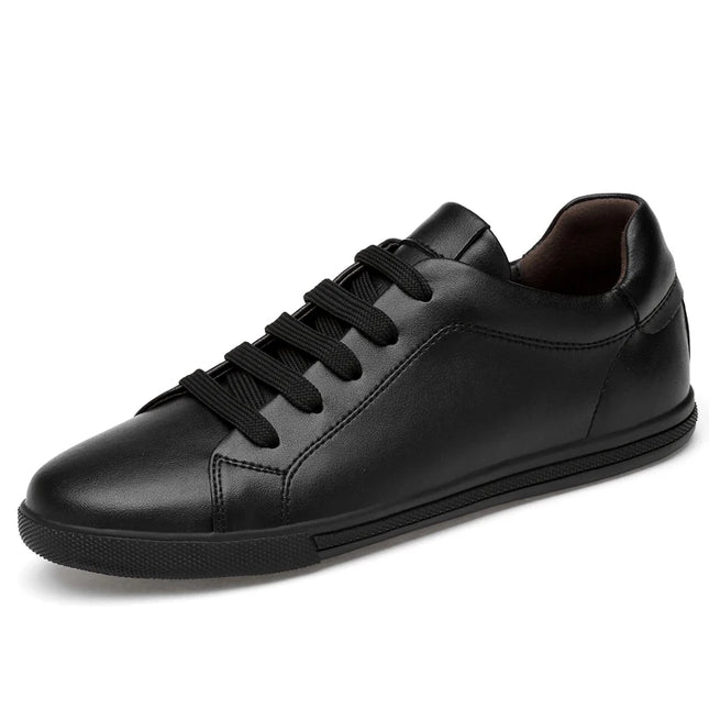 Lightweight Comfy Men Casual Footwear Genuine Leather White Shoes Youth Fashion Trend Tenis Masculino Street Style Hot Sale Flat