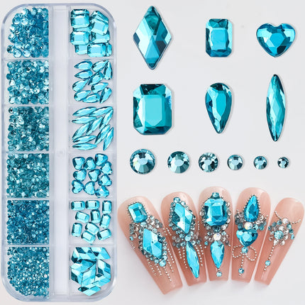12Grids Mini Caviar Beads Nail Art Decorations Metal Gold/Silver Micro Ball Nail Charms Magnetic Pen 0.5~3mm Ball Nail Jewelry