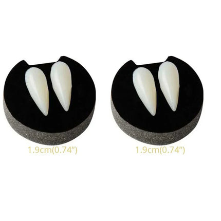 1-4Pcs Halloween Vampire Dentures Prop Halloween party Costume DIY Cosplay Props Decoration False Teeth With Dental Gum