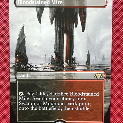 MTG Holo25 Foil Proxy Fetch Land Bloodstained Mire Flooded Strand Polluted Delta TCG Cards for EDH Modern Collection