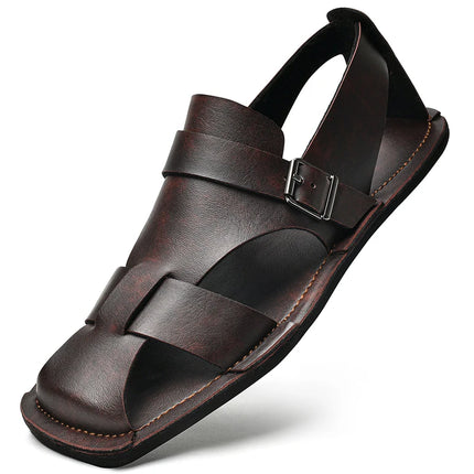 Men's Sandals Summer Sandals Anti-collision Toe Casual Beach Shoes for Men Versatile Ultra Light Wading Aqua Shoes Brand Sandaly