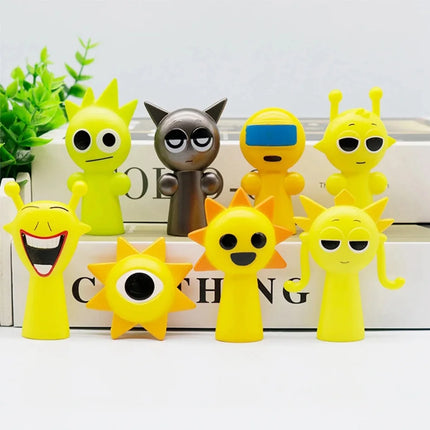 Hot 24pcs/Set Mini Sprunki Blind Box Action Figure Toy Cartoon Movie Sprunki Wenda Model Doll Figurines Kids Gift