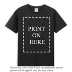 Printed on black Tee / M