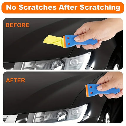 1Set Car Sticker Remover Multipurpose Plastic Small Paint Automotive Film Applying Tool Household Glass Cleaning - product im