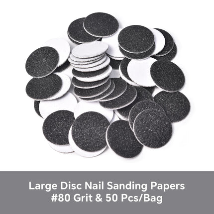 Dead Skin Replaceable Sanding Paper Set for Manicure Pedicure With Metal Disc Nail Drill Bit Calluses Removal Foot Care Tool Acc