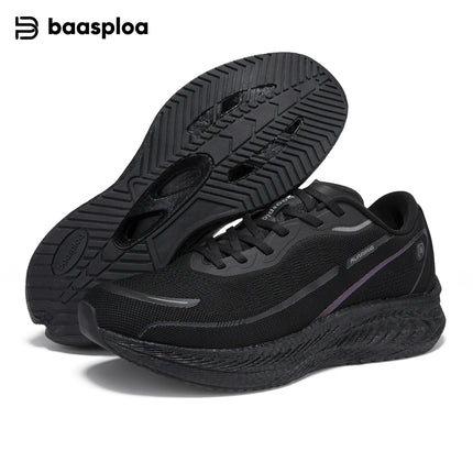 Baasploa Men Running Shoes Professional Training Women Carbon Plate Mesh Breathable Sneakers Male Lightweight Unisex Sport Shoes
