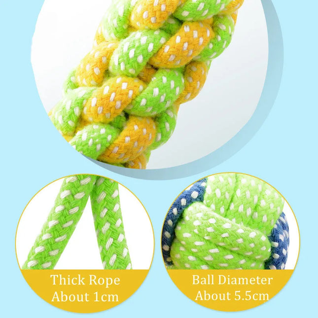 Pet Dog Toys for Large Small Dogs Toy Interactive Cotton Rope Mini Dog Toys Ball for Dogs Accessories - product image 2