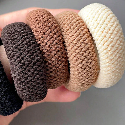 5/10 Mix Color High Elasticity Thickened Versatile Simple Scrunchies, Hair-Friendly (Random Color) Hair Ties Hair Rope
