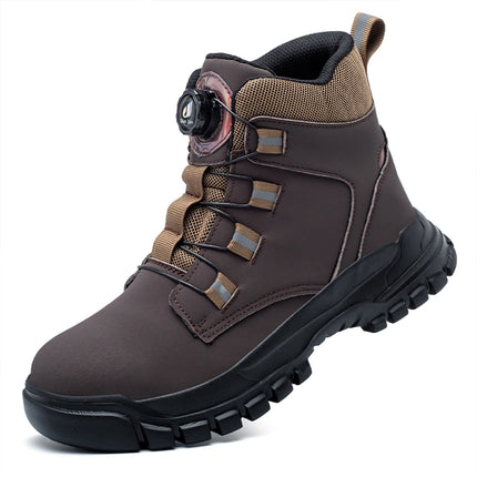 Rotating Button Work Shoes for Men Anti Puncture Protective Boots Sneakers Waterproof Work Safety - product view 11
