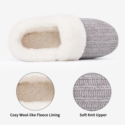 Litfun Fuzzy Cozy House Slippers For Woman Winter Indoor Warm Antiskid Plush Casual Slides Ladies Soft Memory Foam Bedroom Shoes