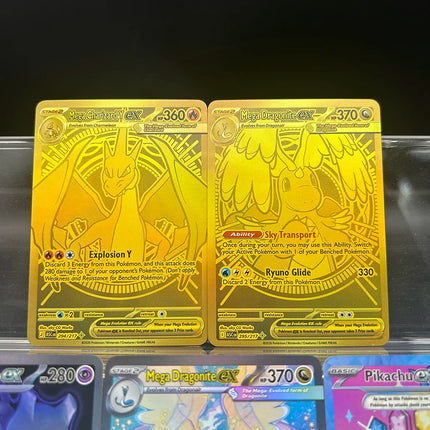 Team Rocket's Mewtwo Ex 281/217 SIR DIY Proxy Anime PTCG Collection Card TCG Ascended Heroes Mega Charizard Completionist Gift