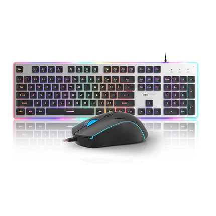 MageGee Gaming Keyboard and Mouse 104 Keys RGB 6 Speed Mouse Combo Pudding Keycaps Silent Computer Keyboard PC - product imag
