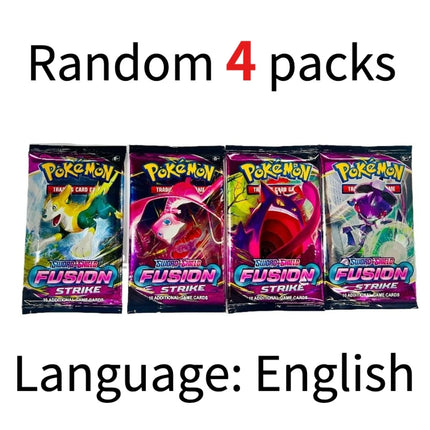 4 Pcs Pokemon Card CHAOS PISING  ASCENDED HEROES  English Booster Battle Pokemon Card Game Carte Trading Collection Cards Gift