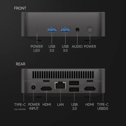 Portable Mini PC Windows 11 Pro intel Core i3 6100U 16GB RAM 1TB 2TB SSD PC Computer Dual WIFI 6 BT5.2 4K HD Mini Pc Desktop