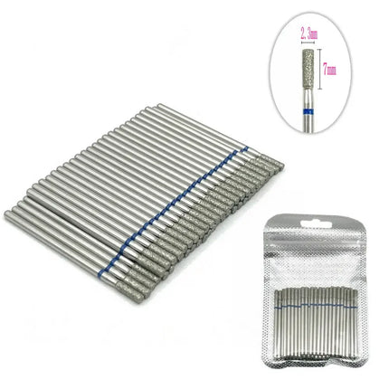50pcs Diamond Nail Drill Cuticle Clean Bit Set Manicure Electric Cutter Bits Accessories Dead Skin Remove Tool